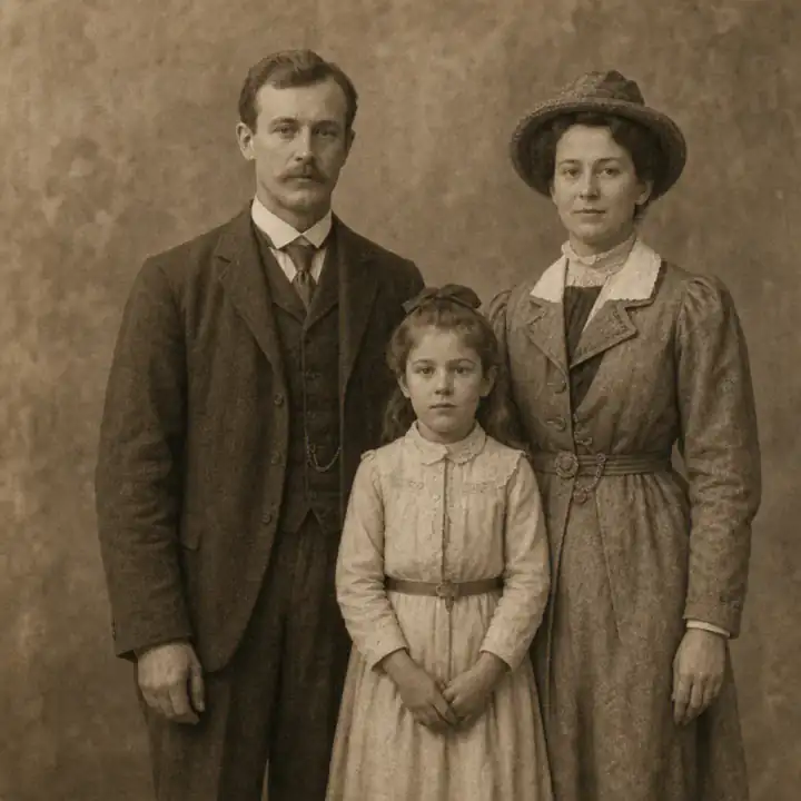Old family portrait test photo for locati0n accuracy